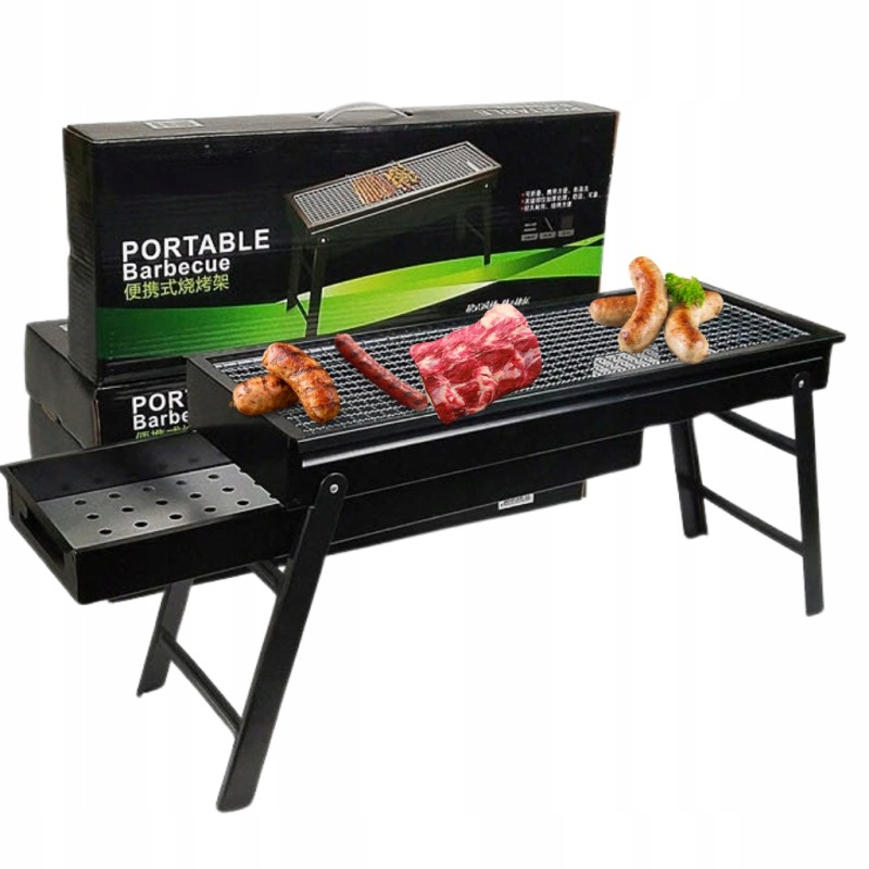 Didelė nešiojama turistinio sodo anglių kepsninė