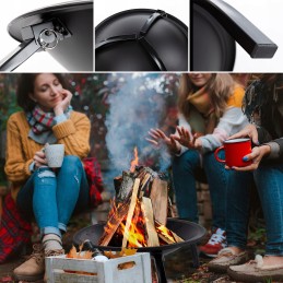 Penkių žvaigždučių „Grill&chill“ 2 in 1 grilio ugniadėžė – gc0018