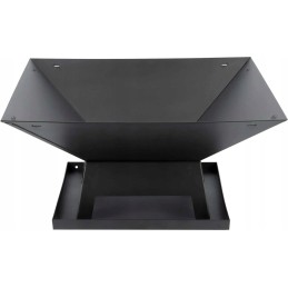 Plieninis židinys su dangteliu 45x45cm