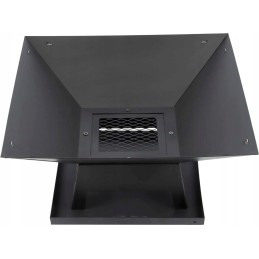 Plieninis židinys su dangteliu 45x45cm