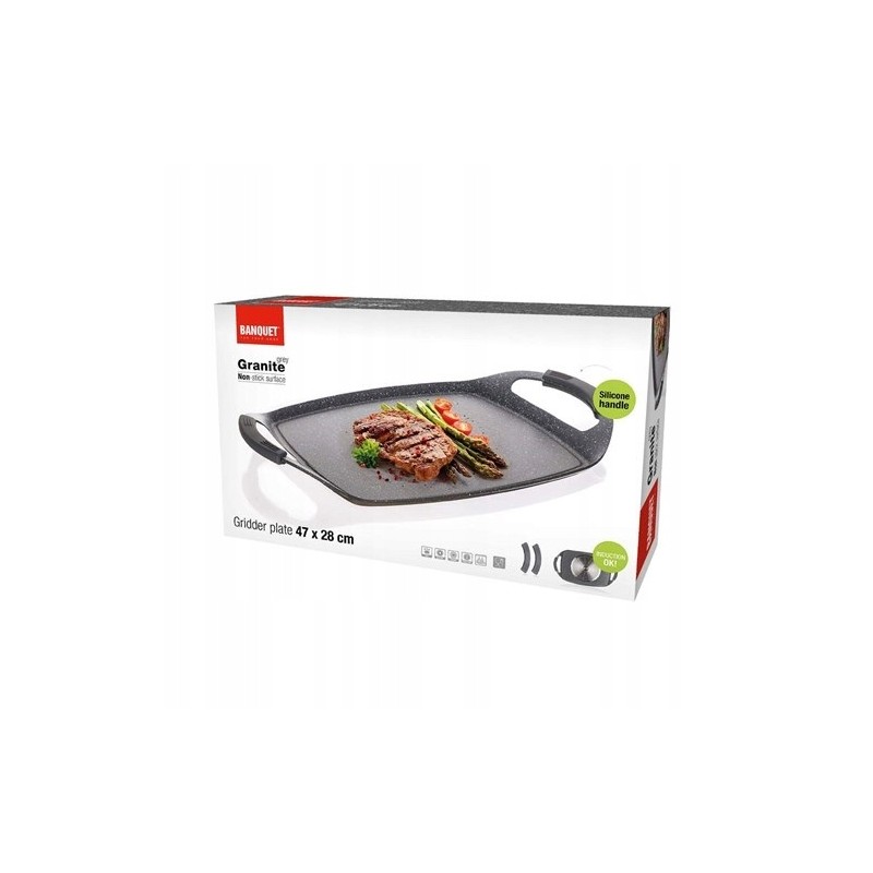 Keptuvė, padėklas, grilio plokštelė kepimui, 47x28 cm