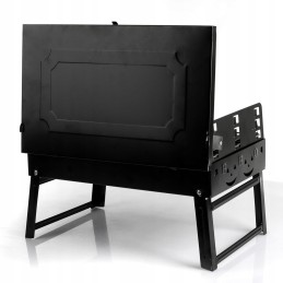 Anglies grilis sodui, turistams, stovyklavimui, nešiojamas, sulankstomas grotelės