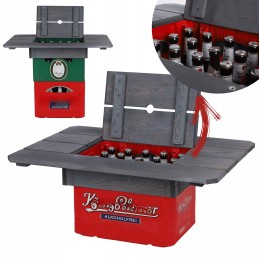 Medinis stendas dėžėms - su gėrimais, daržovėms.