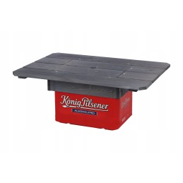 Medinis stendas dėžėms - su gėrimais, daržovėms.