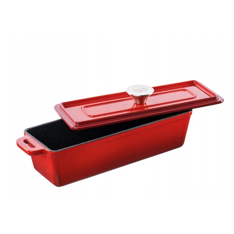 Kepimo indas su dangčiu 1 7l raudonas grandfeu