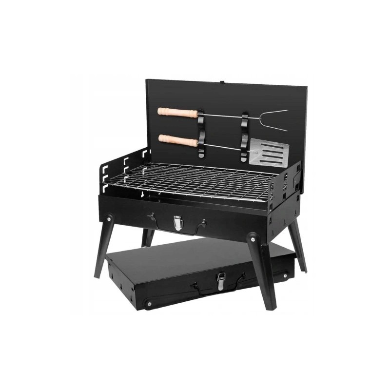 ⭐⭐Sodo anglies grotelių nešiojamas turistinis lagaminas + grotelės + priedai⭐⭐