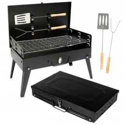 ⭐⭐Sodo anglies grotelių nešiojamas turistinis lagaminas + grotelės + priedai⭐⭐