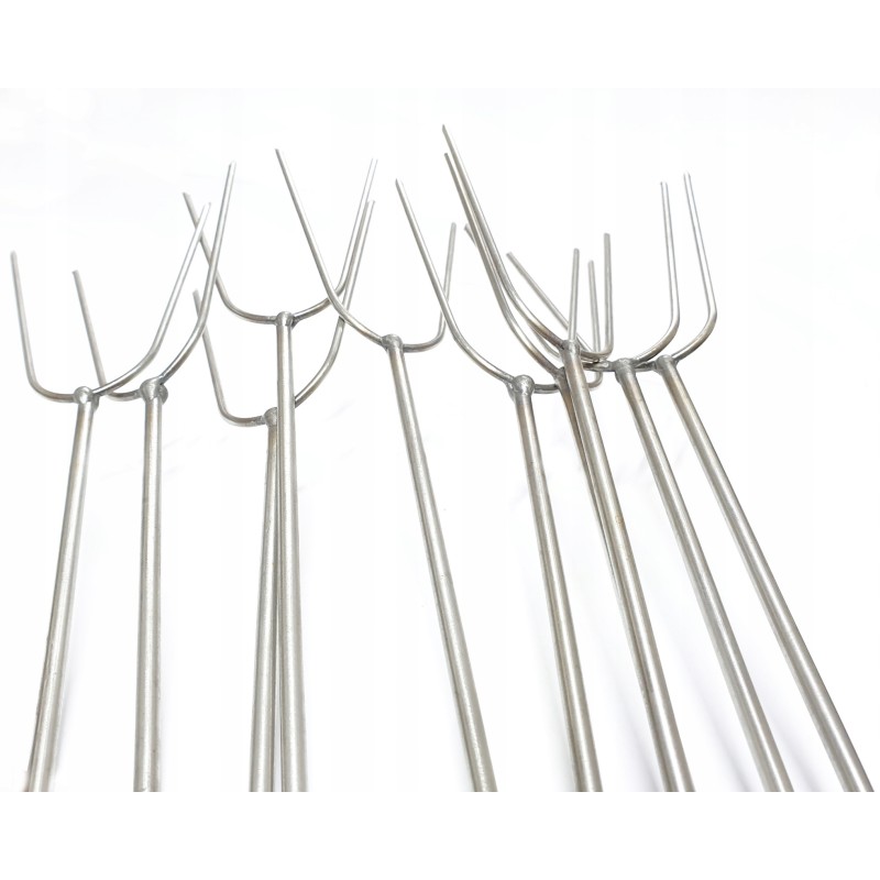 Nerūdijančio plieno kepimo šakutės 100cm, 10 vnt