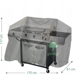 Universalus Landmann dujinio grilio grilio dangtis, 170x61x117 cm, didelis