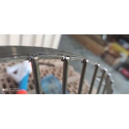 Nerūdijančio plieno grotelės 60 cm su grandine