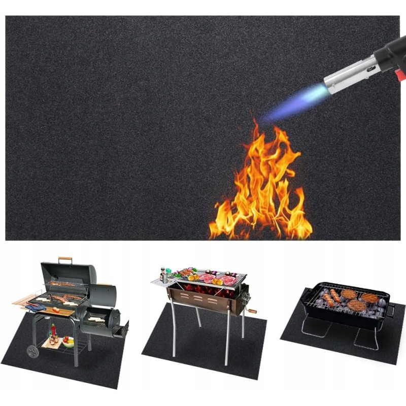 Grill protection mat bbq grill mat fireproof 124x74