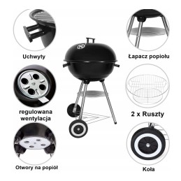 Nešiojama sodo kepsninė su anglimis