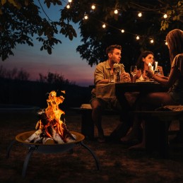 Sodo židinys XL grilis 84x84cm