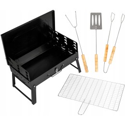 Penkių žvaigždučių grilis&chill anglies grilis 42 x 25 cm – geriausias pasirinkimas grilio entuziastams!