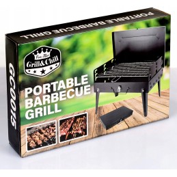 Penkių žvaigždučių grilis&chill anglies grilis 42 x 25 cm – geriausias pasirinkimas grilio entuziastams!