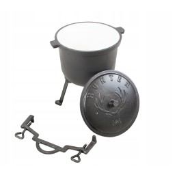 Katilas keptų jūros dumblių, medžioklės puodas laužui, 4 litrai