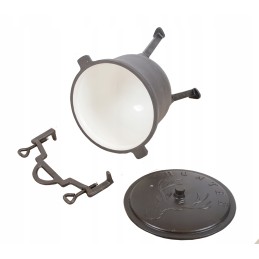 Katilas keptų jūros dumblių, medžioklės puodas laužui, 4 litrai