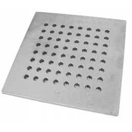 Pilkos ketaus židinio grotelės 29x29 iš Lenkijos ketaus liejyklos, kokybės, ilgaamžiškumo ir gaminio tarnavimo garantija.