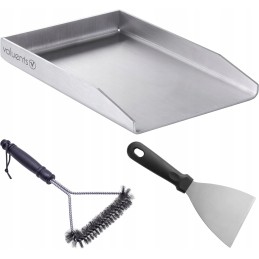 Grill plate made of steel 30x40 universal cleaner