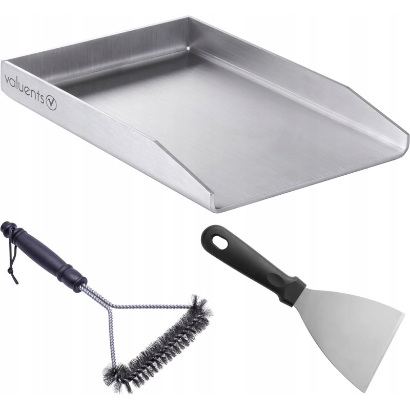 Plieninė grilio plokštė 30x40, universalus valiklis