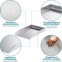 Plieninė grilio plokštė 30x40, universalus valiklis