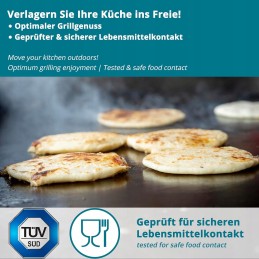 Plieninė grilio plokštė 30x40, universalus valiklis