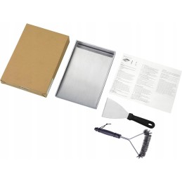 Plieninė grilio plokštė 30x40, universalus valiklis