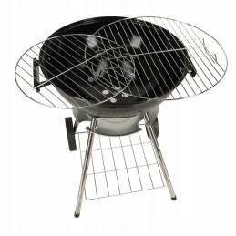 ✳ ️Uždara turistinė anglis kepsninė didelė apvali peleninė su ratukais