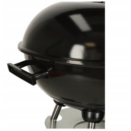 ✳ ️Uždara turistinė anglis kepsninė didelė apvali peleninė su ratukais