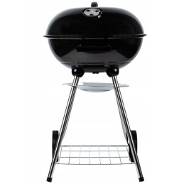 ✳ ️Uždara turistinė anglis kepsninė didelė apvali peleninė su ratukais