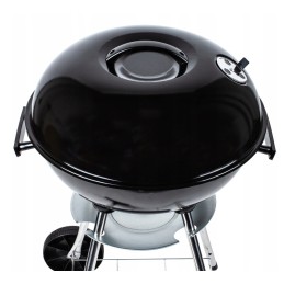 ✳ ️Uždara turistinė anglis kepsninė didelė apvali peleninė su ratukais