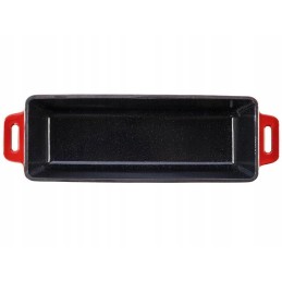 Ketaus kepimo indas su dangteliu, raudonas grand feu