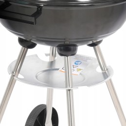 Apvalios anglies kepsninės su dangteliu, grotelės 41cm