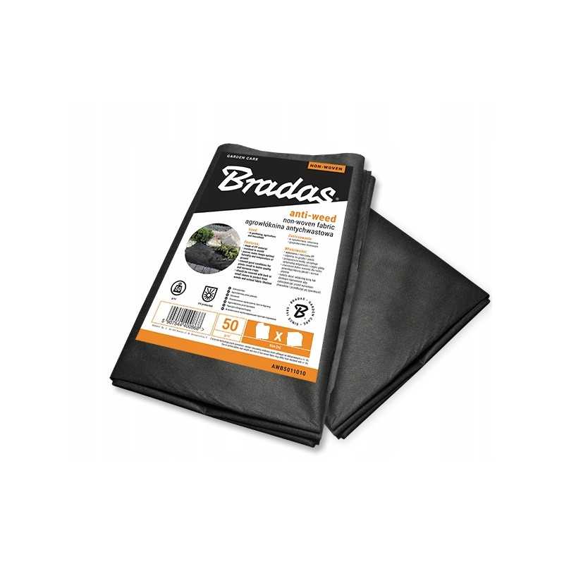 Bradas nuo piktžolių agrotekstilė 50 juoda 1,6x5m