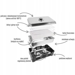 Balkoninė rūkykla su termometru