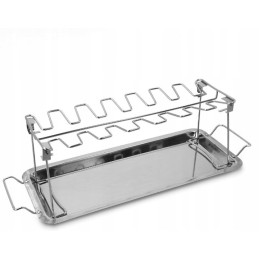 Vištienos kojų stovas, grilio grotelės, kepimo laikiklis griliui ir orkaitei