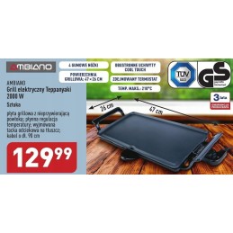 Elektrinė stalo kepsninė 2000, reguliuojama neprideganti temperatūra