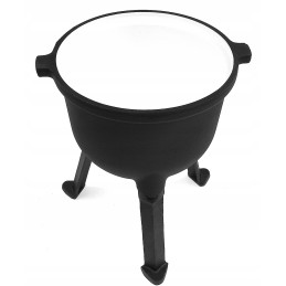 Ketaus emaliuotas katilas, 5 l, medžioklinis puodas laužui, ypatinga kokybė