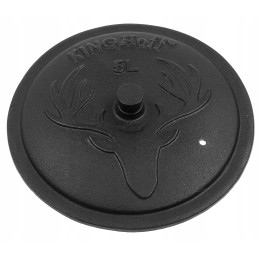 Ketaus emaliuotas katilas, 5 l, medžioklinis puodas laužui, ypatinga kokybė