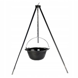 Išpardavimo objektas - trikojis + 11l emaliuotas vengriškas katilas