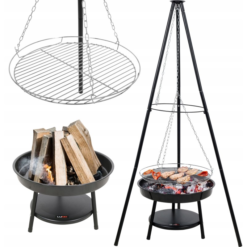 Grilis kabantis ant trikojo, grotelės 46cm