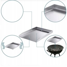 Universali plieninė grilio plokštė 30x40