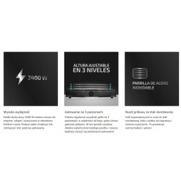 Cecotec 4200 elektrinis grilis, reguliuojamos temperatūros grilio grotelės