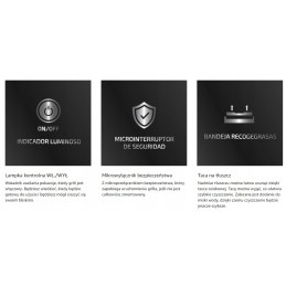 Cecotec 4200 elektrinis grilis, reguliuojamos temperatūros grilio grotelės