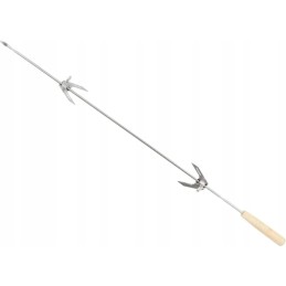 Sodo grilis BBQ, chromuotos grotelės + iešmų lentynos