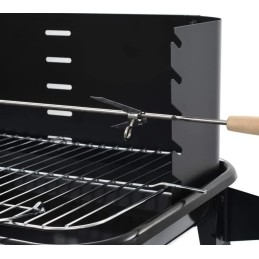 Sodo grilis BBQ, chromuotos grotelės + iešmų lentynos