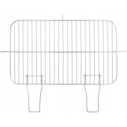 Sodo grilis BBQ, chromuotos grotelės + iešmų lentynos