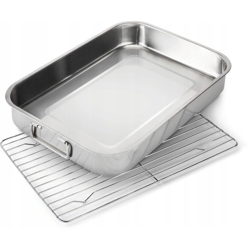Stainless steel roaster with napoleon separator