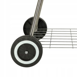 Charcoal garden grill diameter 41cm for briquettes, closed with a cover shelf