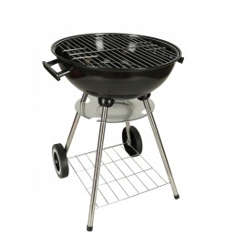 Garden grill: charcoal, closed with cover, shelf